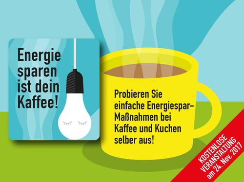 Energie sparen bei Kaffee und Kuchen